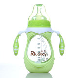 乐起奶瓶 玻璃 新生儿婴儿奶瓶玻璃双层防爆防摔初生婴儿童防胀气