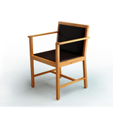 葡萄牙进口 DI 现代简约时尚 CUATRO CHAIR 桦木 真皮 餐桌椅