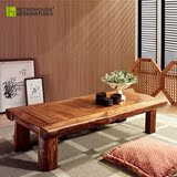 仿古中式室内茶桌家用客厅卧室松木桌台原木炕桌简约时尚实木小桌