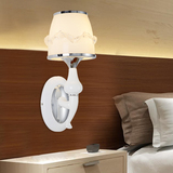 现代创意温馨卧室床头LED单头壁灯时尚简约玻璃客厅过道阳台灯具