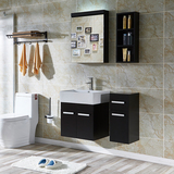新品现代简约浴室柜小户型卫生间台盆洗脸盆洗手池镜柜落地组合