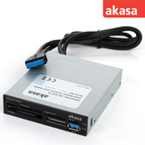 akasa多合一内置读卡器USB3.0 支持SDXC软驱位万能读卡器 包邮