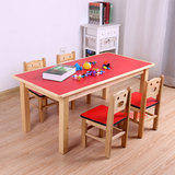 幼儿园实木桌椅批发 宝宝餐桌椅套装组合 儿童学习课桌子专用