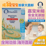 加拿大嘉宝米粉2段 二段 Gerber宝宝高铁米糊 6个月 混合谷物