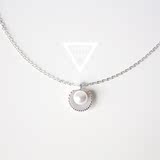 小首尔 韩国韩版925纯银海洋的秘密礼物珍珠贝壳项链锁骨链套链