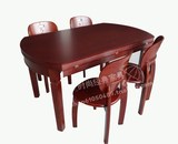 实木折叠餐桌 旋转圆桌 1.35 1.5米伸缩餐桌 可坐8-12人特价