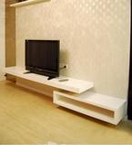 时尚电视背景墙搁板墙上小家具|置物架|隔板|现代电视柜