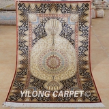 益隆波斯蚕丝地毯 百搭家具艺术礼品 出口土耳其 91x152厘米