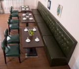 简约咖啡厅奶茶店沙发靠墙卡座沙发餐桌西餐厅茶餐厅沙发桌椅组合