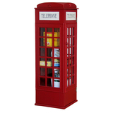 特价英伦风复古红色电话亭CD书柜宜家书架儿童储物装饰陈列小柜子