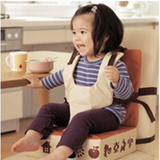 日本COGIT  宝宝皮质便携式可折叠餐椅餐垫 安全可调节增高坐垫
