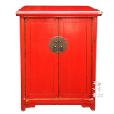 中式古典床头柜实木小面条柜 榆木储物收纳边角柜子 做旧仿古家具