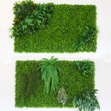 仿真植物墙绿植墙草坪仿真花墙藤蔓装饰草皮背景墙藤条配才壁挂花