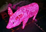 LED小猪属猪十二生肖动物滴胶造型灯水晶装饰灯节日庆典草坪灯