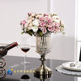 欧式现代玻璃花瓶摆件家居装饰品客厅餐桌门店书房时尚电视柜花瓶