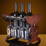 经典欧式创意红酒葡萄酒架倒挂高脚杯酒杯架吧台摆件特价包邮实木