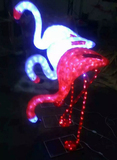LED发光火烈鸟小动物水晶滴胶造型灯广场公园户外防水造型灯彩灯