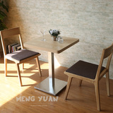 定制西餐厅 咖啡厅桌椅组合实木 咖啡馆甜品店奶茶店桌椅简约创意