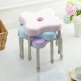 加厚型 塑料凳子创意糖果色儿童矮凳换鞋凳 浴室防滑凳 叠加收纳