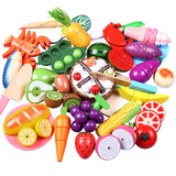 儿童木制磁性切水果玩具蔬菜水果切切看切切乐女孩过家家厨房玩具
