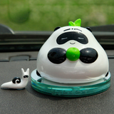 懒拖拖熊猫汽车香水座式摆件创意用品可爱车载车内饰品高档装饰品
