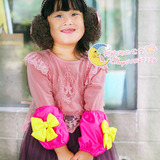 韩版可爱时尚个性蝴蝶结点点女长款袖套儿童成人防污防水护套