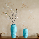 创意时尚餐桌客厅 现代简约摆件家居装饰品 陶瓷干花花器插花花瓶