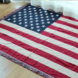 A/D样板房包邮朋克复古酒吧地毯沙发巾壁布米字旗美式美国旗地毯
