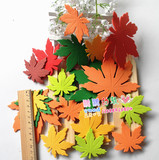 幼儿园教室墙面布置环境装饰贴画材料用品*泡沫树叶大枫叶 新
