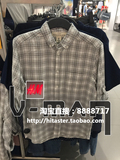 HM潮男装H＆M香港代购专柜正品白色灰色条纹长袖衬衫修身英伦夏季