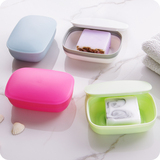 时尚糖果色旅行肥皂盒 防水防漏旅游便携香皂盒 创意带盖密封皂盒