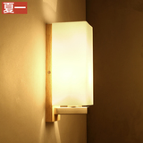 新中式酒店客房卧室床头创意走廊过道木质壁灯 日式led实木墙壁灯