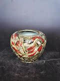 古玩 仿古景德镇瓷器鸡罐 陶瓷储存罐 古典工艺品家居摆件 收藏品