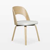 现代简约小户型弯曲木餐椅日式北欧现代风格办公椅休闲椅实木椅