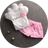 女宝宝短袖套装0-1-2-3岁女童夏装6 7 8个月婴儿衣服纯棉可开档