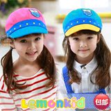 韩国2-4-6岁儿童帽子女宝宝潮版鸭舌帽 均码女童春秋款遮阳帽包邮