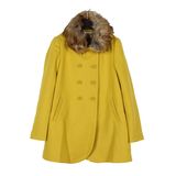 特价~紫S 2015冬季女装 中长款羊毛呢大衣外套Z70561