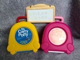 My carry potty凯瑞英国韩国儿童宝宝便携手提马桶坐便器折叠