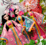 古装芭芘娃娃衣服套装古代洋娃娃儿童女孩玩具芭新年春节礼物
