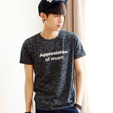 韩国男士短袖T恤2016新款夏季休闲个性潮流百搭韩版半袖男装衣服