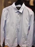 SELECTED/思莱德专柜代购白色提花纯棉男士长袖衬衫415105022