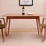 外贸 北欧纯实木餐桌 原木白橡木餐厅家具简约现代创意特价
