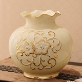 欧式花瓶摆件陶瓷干花花瓶客厅餐桌插花家居电视柜工艺装饰品瓷器