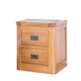 龙森 白橡木实木床头柜北欧床头柜灯桌储物柜收纳柜实木厂家直销