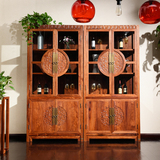 新中式红木花梨木实木酒柜刺猬紫檀现代餐边柜茶水柜碗碟柜家具