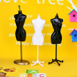 儿童玩具换装芭比娃娃婚纱衣服人形半身模特支架塑料服装展示衣架