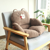 日本外贸原单猫咪加厚毛绒办公室坐垫椅垫榻榻米地板软垫靠背垫