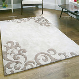 简约简欧现代创意个性大方灰白卧室茶几客厅床尾欧式地毯地垫定制