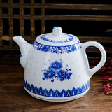 茶壶泡茶壶陶瓷壶 景德镇瓷器青花瓷玲珑茶壶老式复古怀旧中国风