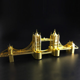 DIY金属拼图立体3D拼装成人手工建筑模型英国伦敦塔桥 生日礼物